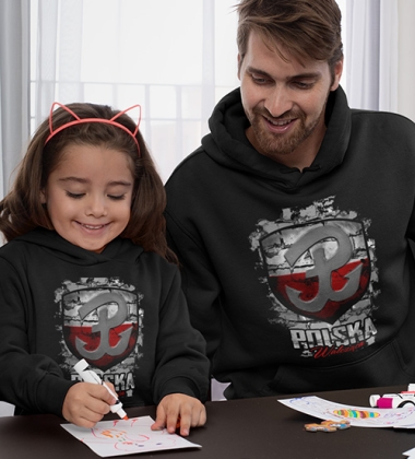 Bluza z kapturem dziecięca POLSKA WALCZĄCA